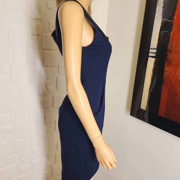 Alice and Olivia Navy Sheath Dress M - Picture 3 of 5